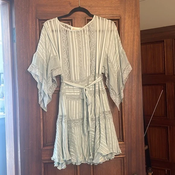 Zimmerman Whitewave Veil Mini Dress Sz. 1 - Picture 5 of 15